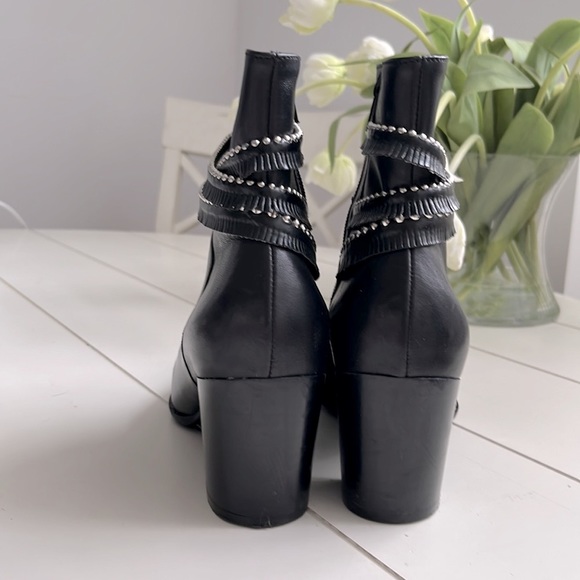 France Mode Obeline Ankle Boot with silver stud trim - Picture 4 of 7